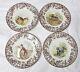 Set of 4 Spode Woodland 10.5 Inch Dinner Plates Animal Motif MADE IN ENGLAND