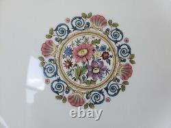 Set of 4 Wedgwood Runnymede Blue Dinner Plates 10 3/4 W4472 Bone China England