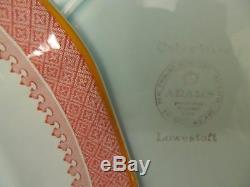 Set of 5 Adams China Calyx Ware LOESTOFT Floral 10 Dinner Plates, England