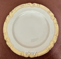 Set of 5 Spode Copeland's China England Cream & Gold Trim Dinner Plates 10 5/8