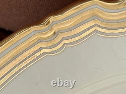 Set of 5 Spode Copeland's China England Cream & Gold Trim Dinner Plates 10 5/8