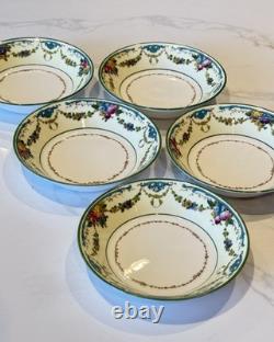 Set of 5 Wedgwood Grosvenor Bone China Berry Bowls / Fruit Bowls W697