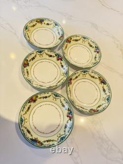Set of 5 Wedgwood Grosvenor Bone China Berry Bowls / Fruit Bowls W697