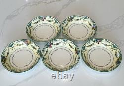 Set of 5 Wedgwood Grosvenor Bone China Berry Bowls / Fruit Bowls W697