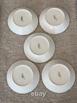 Set of 5 Wedgwood Grosvenor Bone China Berry Bowls / Fruit Bowls W697
