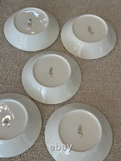 Set of 5 Wedgwood Grosvenor Bone China Berry Bowls / Fruit Bowls W697