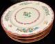 Set of 6 Antique Minton English Bone China Dinner Plates B925 Pattern, c. 1916