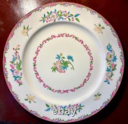 Set of 6 Antique Minton English Bone China Dinner Plates B925 Pattern, c. 1916
