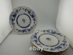 Set of 6 Booths Silicon China England Imari Salad Plates 8.75 Gold Gilt