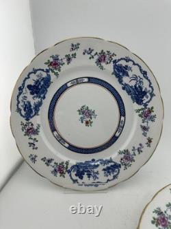 Set of 6 Booths Silicon China England Imari Salad Plates 8.75 Gold Gilt