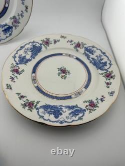 Set of 6 Booths Silicon China England Imari Salad Plates 8.75 Gold Gilt
