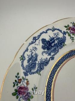 Set of 6 Booths Silicon China England Imari Salad Plates 8.75 Gold Gilt