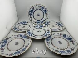 Set of 6 Booths Silicon China England Imari Style Salad Plates Gold Gilt 8.75