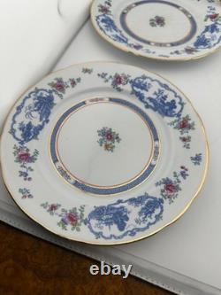Set of 6 Booths Silicon China England Imari Style Salad Plates Gold Gilt 8.75