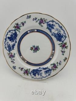 Set of 6 Booths Silicon China England Imari Style Salad Plates Gold Gilt 8.75