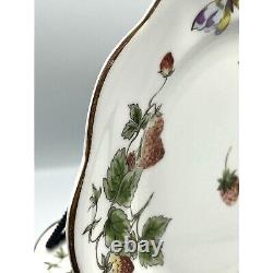 Set of 6 Coalport Bone China Strawberry Pattern Dinner Plate 10.75in