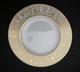 Set of 6 Wedgwood Bone China Dinner Plate White/Gold Rim Scroll Border England