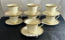 Set of 7 Minton Bone China ST. JAMES Cups & Saucers Made in England