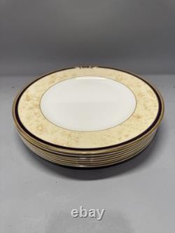 Set of 7 Wedgwood Cornucopia Bone China Dinner Plates 10.7 England