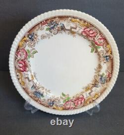 Set of 8 Johnson Brothers Devonshire 10 Brown Replacement Dinner Plates