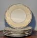Set of 8 Rare Coalport Bone China 24K Gold Dinner Plates England