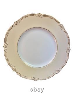 Set of 8 Rare Coalport Bone China 24K Gold Dinner Plates England