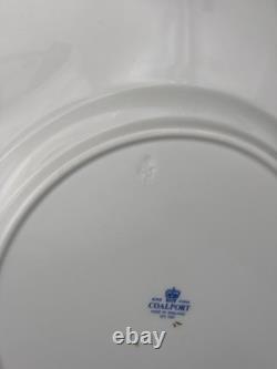 Set of 8 Rare Coalport Bone China 24K Gold Dinner Plates England