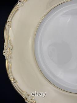 Set of 8 Rare Coalport Bone China 24K Gold Dinner Plates England