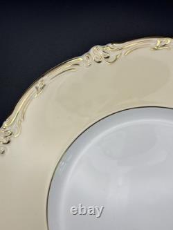 Set of 8 Rare Coalport Bone China 24K Gold Dinner Plates England