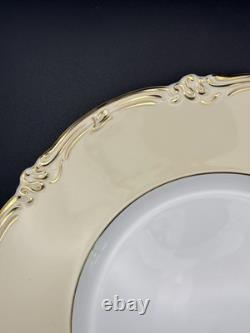 Set of 8 Rare Coalport Bone China 24K Gold Dinner Plates England