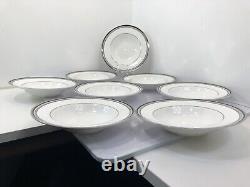 Set of 8 Royal Doulton SARABANDE 8 Rim Soup Bowls Salad Plates & Bread Plates