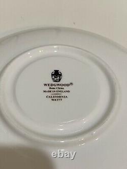 Set of 8 Wedgwood Bone China, England CALIFORNIA Cream Soup Bowl & Saucer Sets