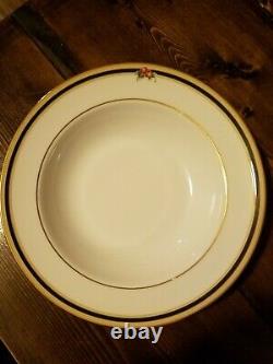 Set of 8 Wedgwood Clio Rim Soup Bowls 1992 Bone China Made in England Vintage