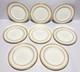 Set of 8 Wedgwood Colonnade Dinner Plates 10 1/2 Bone China England Gold Gilt
