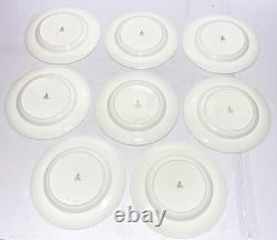 Set of 8 Wedgwood Colonnade Dinner Plates 10 1/2 Bone China England Gold Gilt