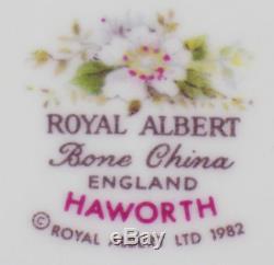 Set of 8 x Rimmed Soup Bowls Royal Albert Haworth bone china England 1982