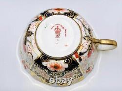 Set of SIX Vintage Royal Crown Derby Imari 2451 Bone China Tea Cup & Saucer 1916