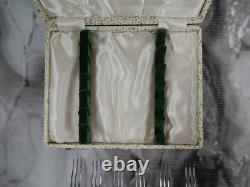Set of Six Royal Crown Derby Old Imari Fruit Forks Bone China England