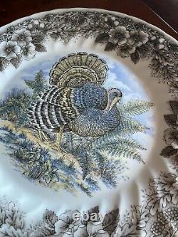 Set of Ten (Ten) Churchill Wildlife China Dinner Plates Myott England Turkey