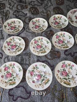 Set of Wedgwood China Charnwood Bone Salad Plates & Teacup Plates England