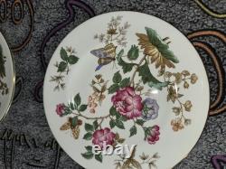 Set of Wedgwood China Charnwood Bone Salad Plates & Teacup Plates England