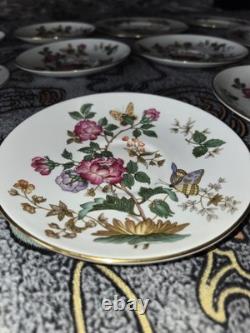 Set of Wedgwood China Charnwood Bone Salad Plates & Teacup Plates England