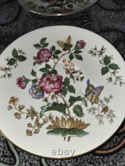Set of Wedgwood China Charnwood Bone Salad Plates & Teacup Plates England