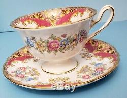 Shelley 84 pc. Set, Dinner for 12, Sheraton Red 13289, Fine Bone China, England