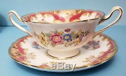 Shelley 84 pc. Set, Dinner for 12, Sheraton Red 13289, Fine Bone China, England