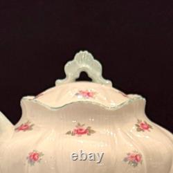 Shelley Bone China Dainty Rosebud Dessert Set for 6 (41 Pieces)