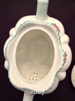 Shelley Bone China Dainty Rosebud Dessert Set for 6 (41 Pieces)
