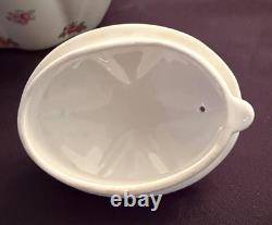 Shelley Bone China Dainty Rosebud Dessert Set for 6 (41 Pieces)