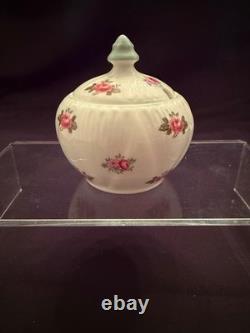 Shelley Bone China Dainty Rosebud Dessert Set for 6 (41 Pieces)