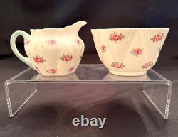 Shelley Bone China Dainty Rosebud Dessert Set for 6 (41 Pieces)